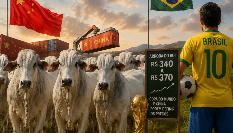 Boi gordo ganha força e já mira arroba de R$ 365 em junho, com expectativa de consumo na Copa do Mundo 